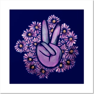 Peace Flowers Posters and Art